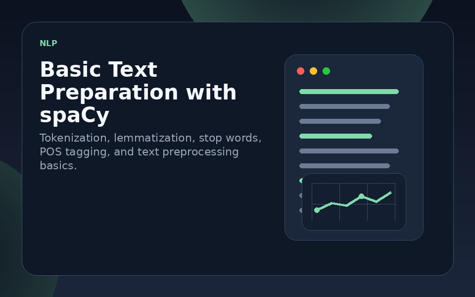 Basic Text Preparation with spaCy